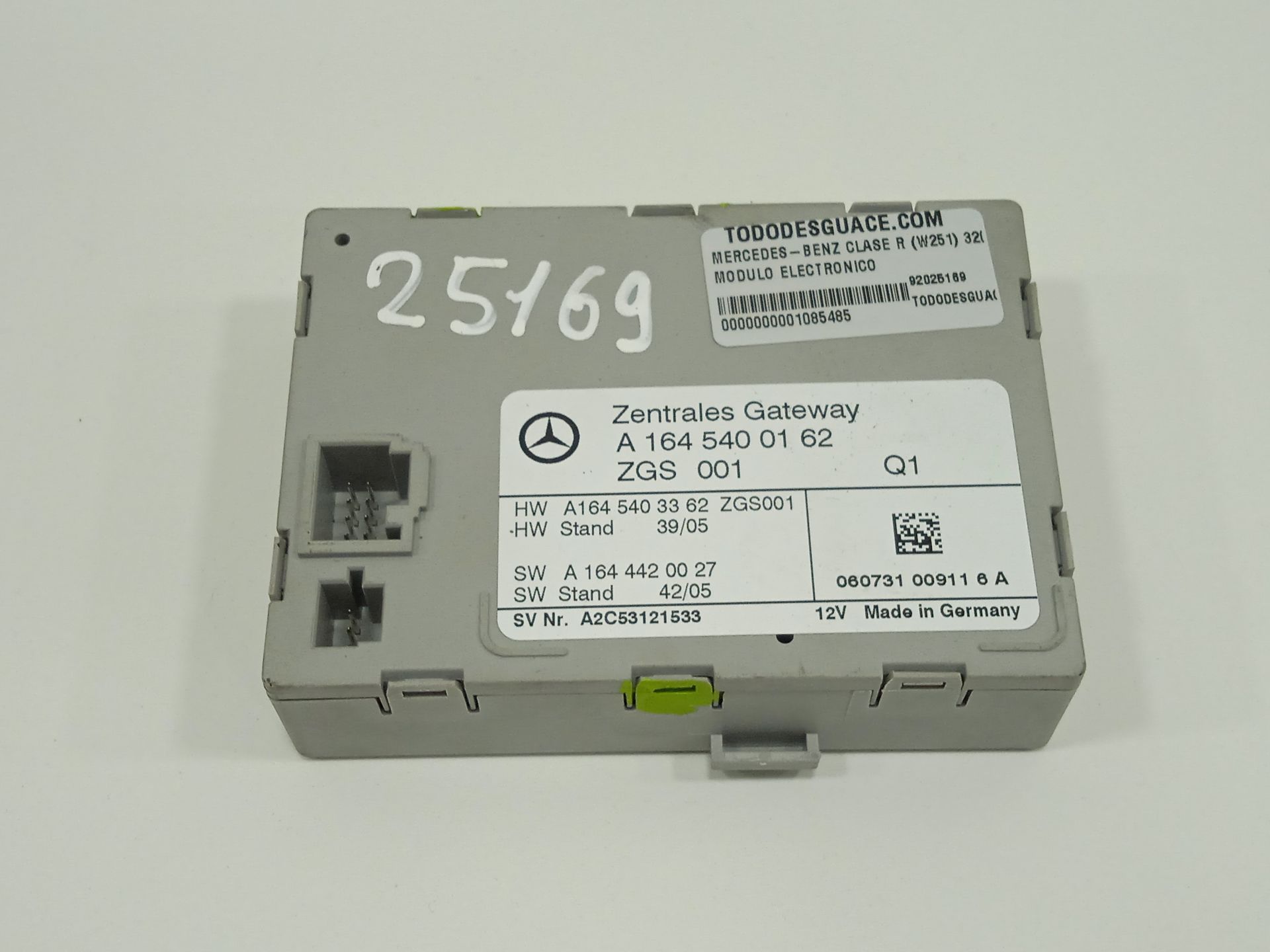 Modulo electronico mercedes-benz clase r (bm 251) 320 cdi (251.022)
