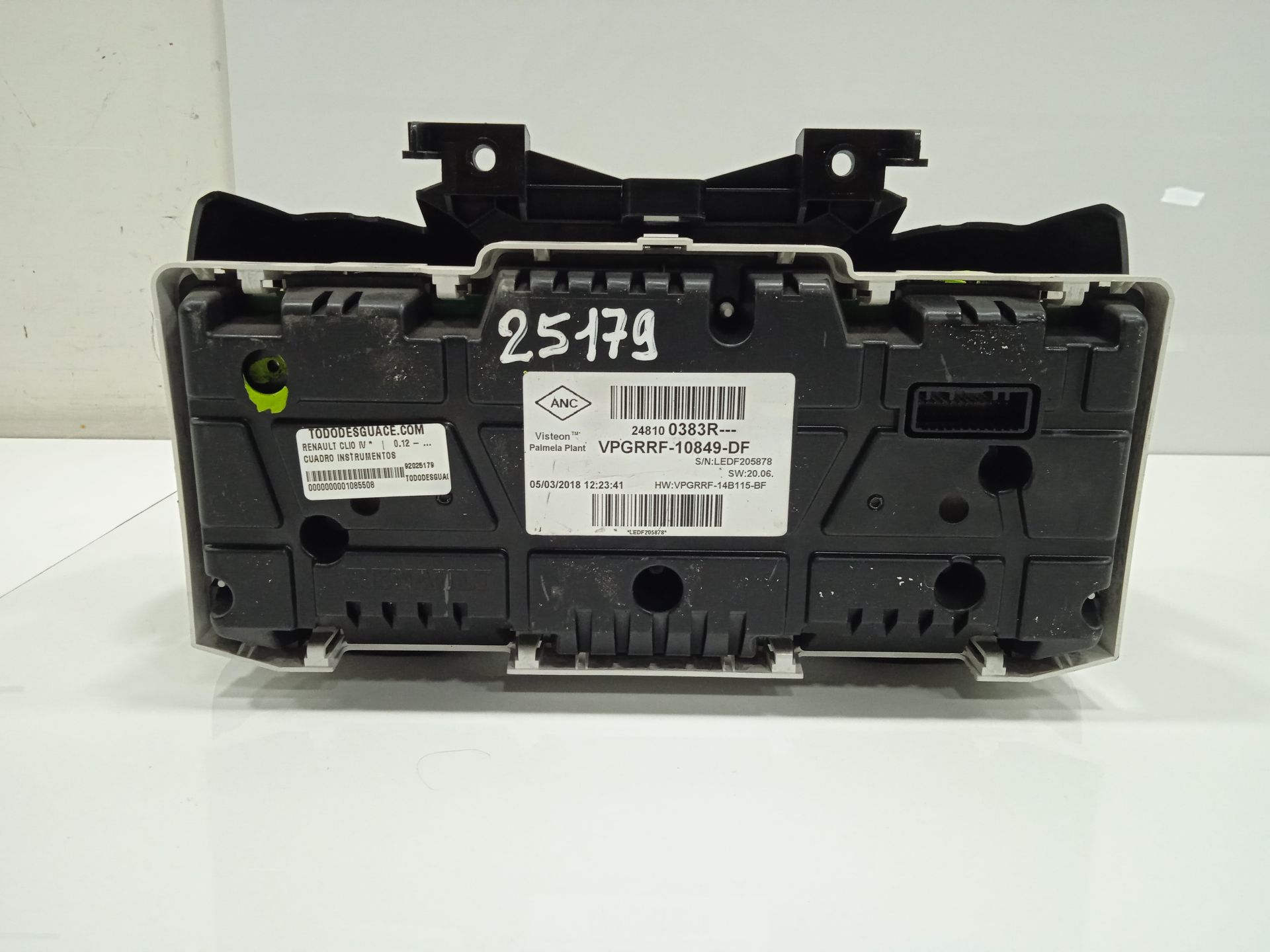 Cuadro instrumentos renault clio iv wolfnoir