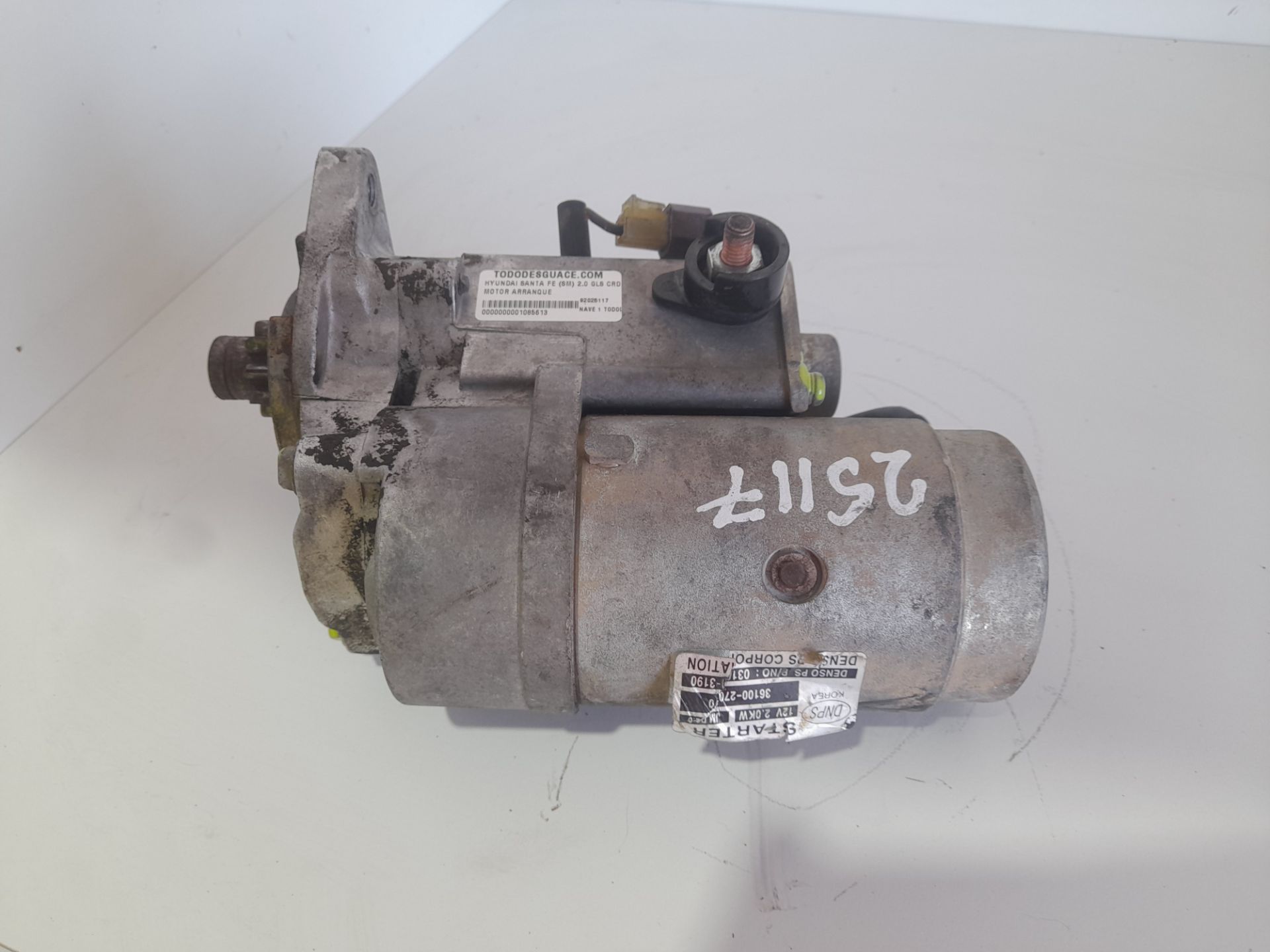 Motor arranque hyundai santa fe (sm) 2.0 gls crdi