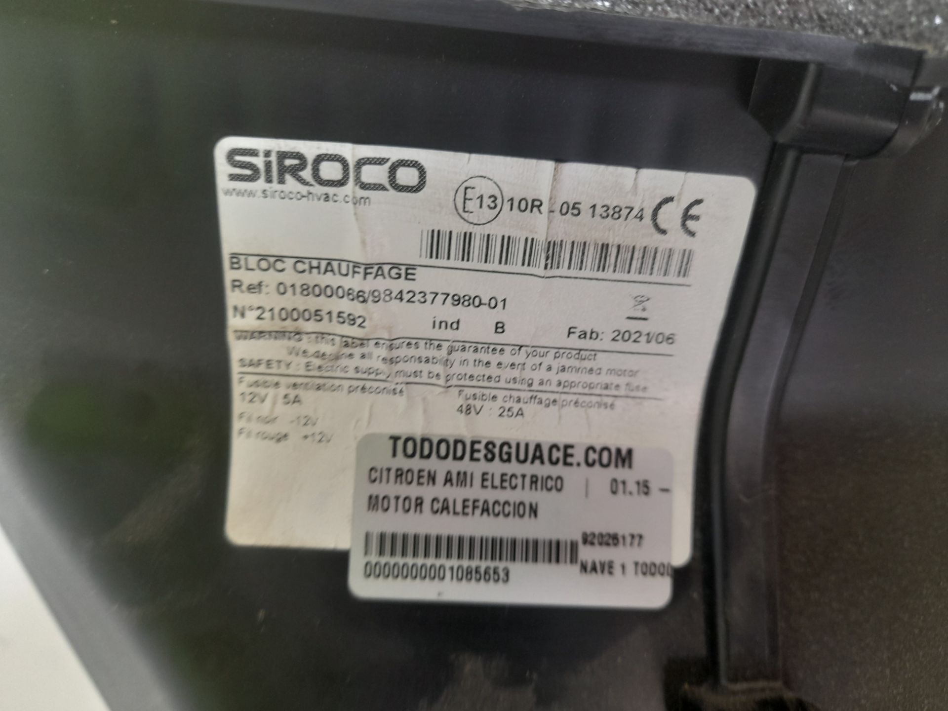 Motor calefaccion citroen  no identificado