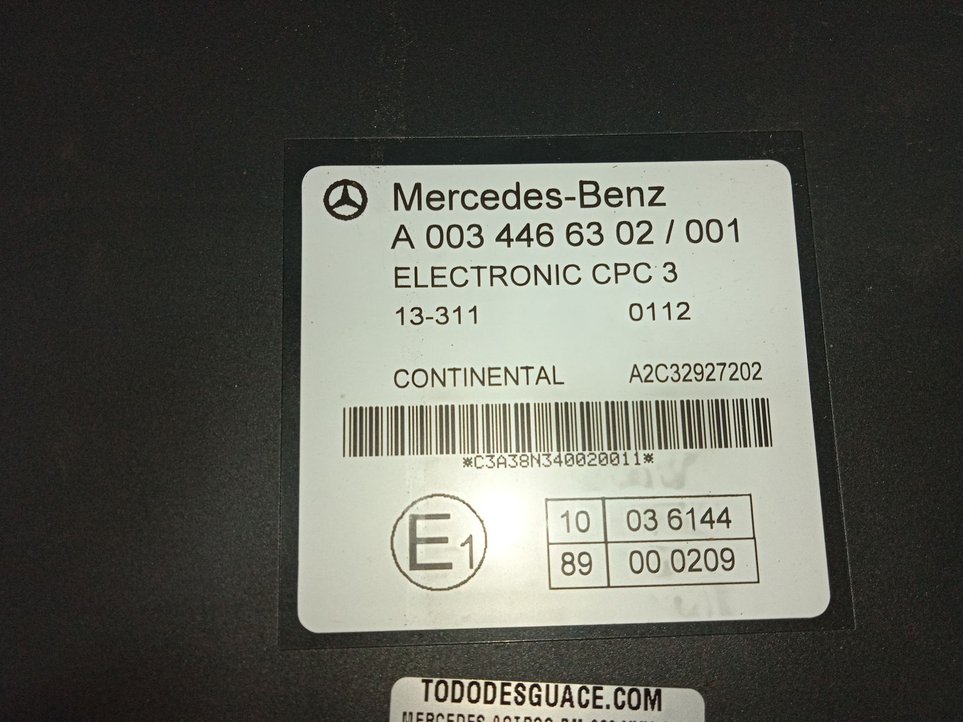 Modulo electronico mercedes-benz actros 4 2-ejes bm 963 (2011) 18xx 4x2 sattelzugmaschine l b