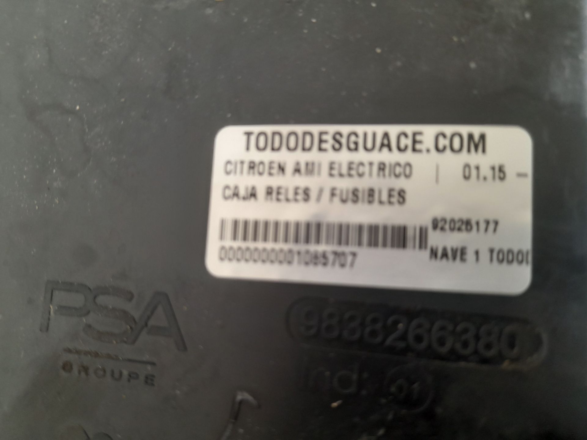 Caja reles / fusibles citroen  no identificado