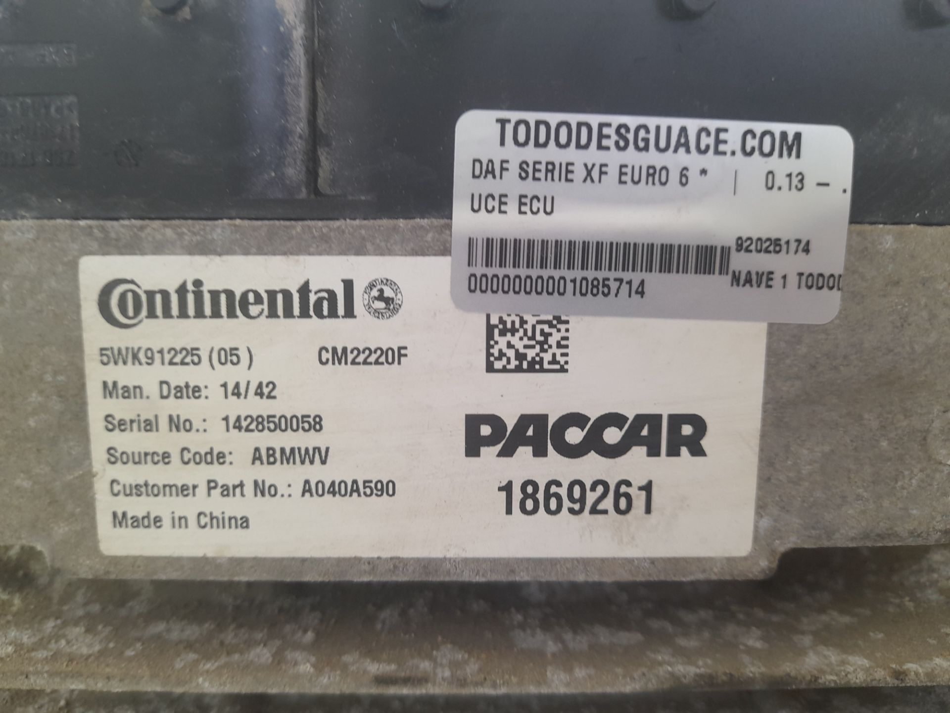 No identificado daf xf (euro 6) 4x2 fahrgestell spacecab