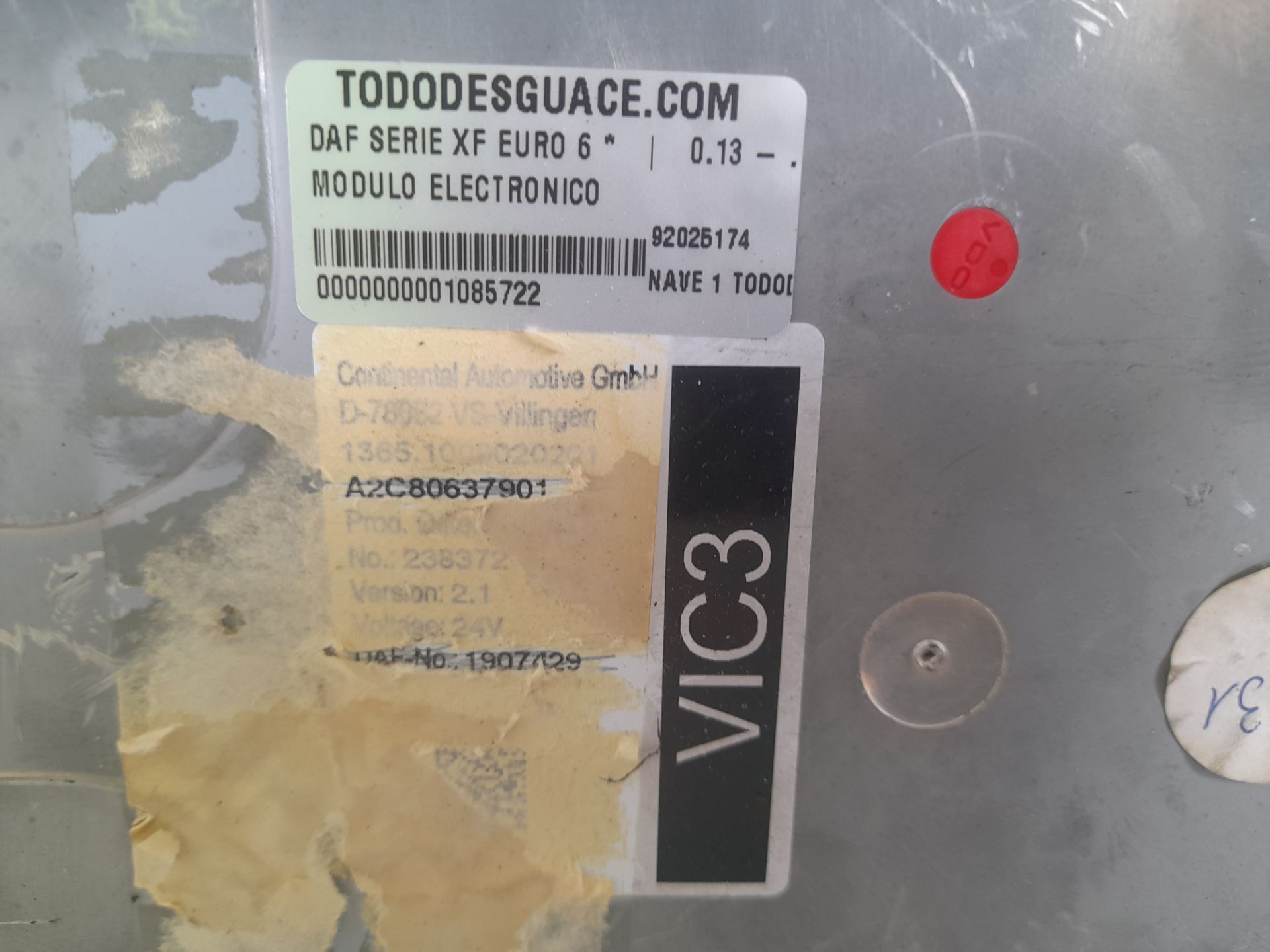 Modulo electronico daf xf (euro 6) 4x2 fahrgestell spacecab