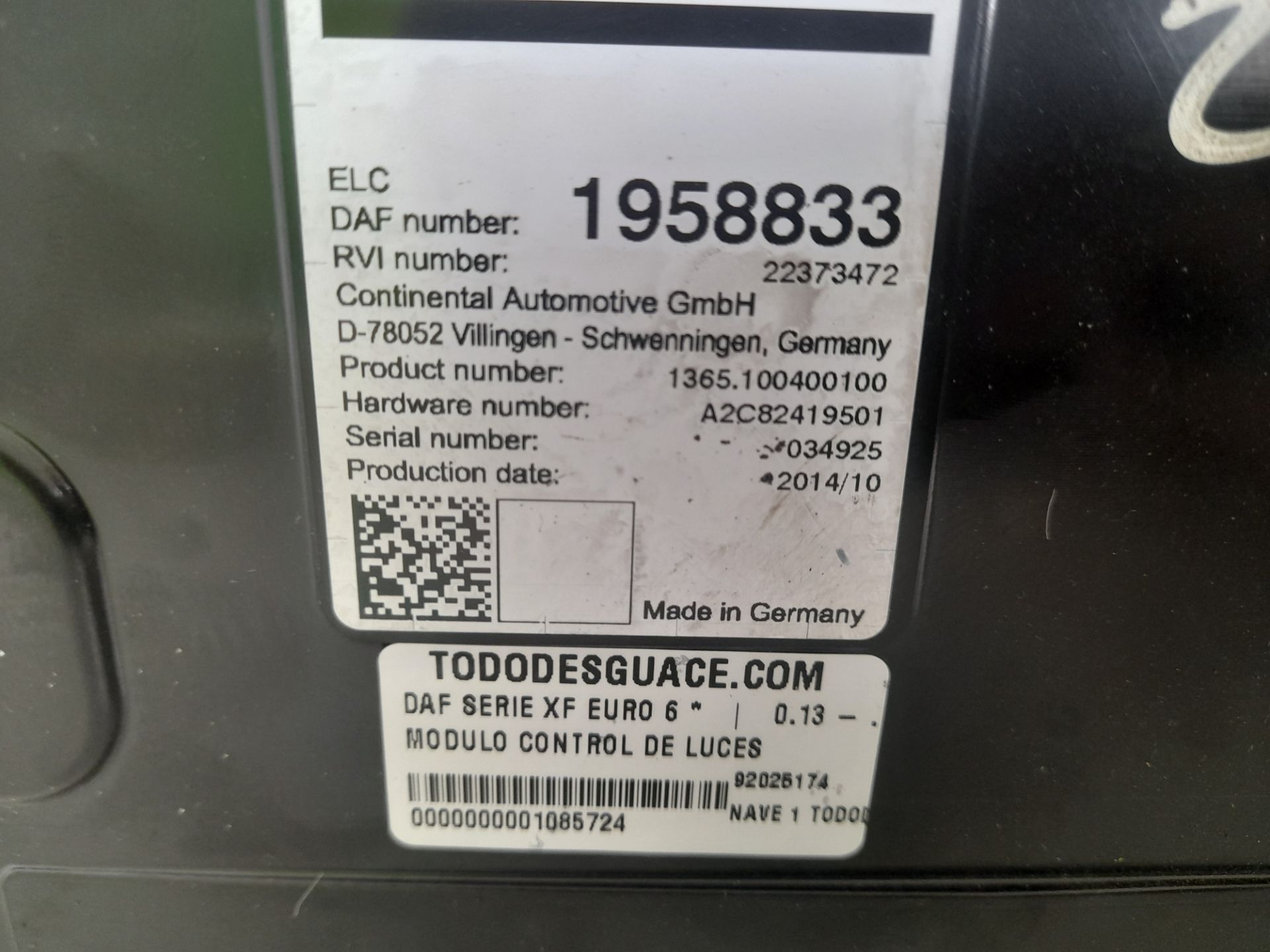 No identificado daf xf (euro 6) 4x2 fahrgestell spacecab
