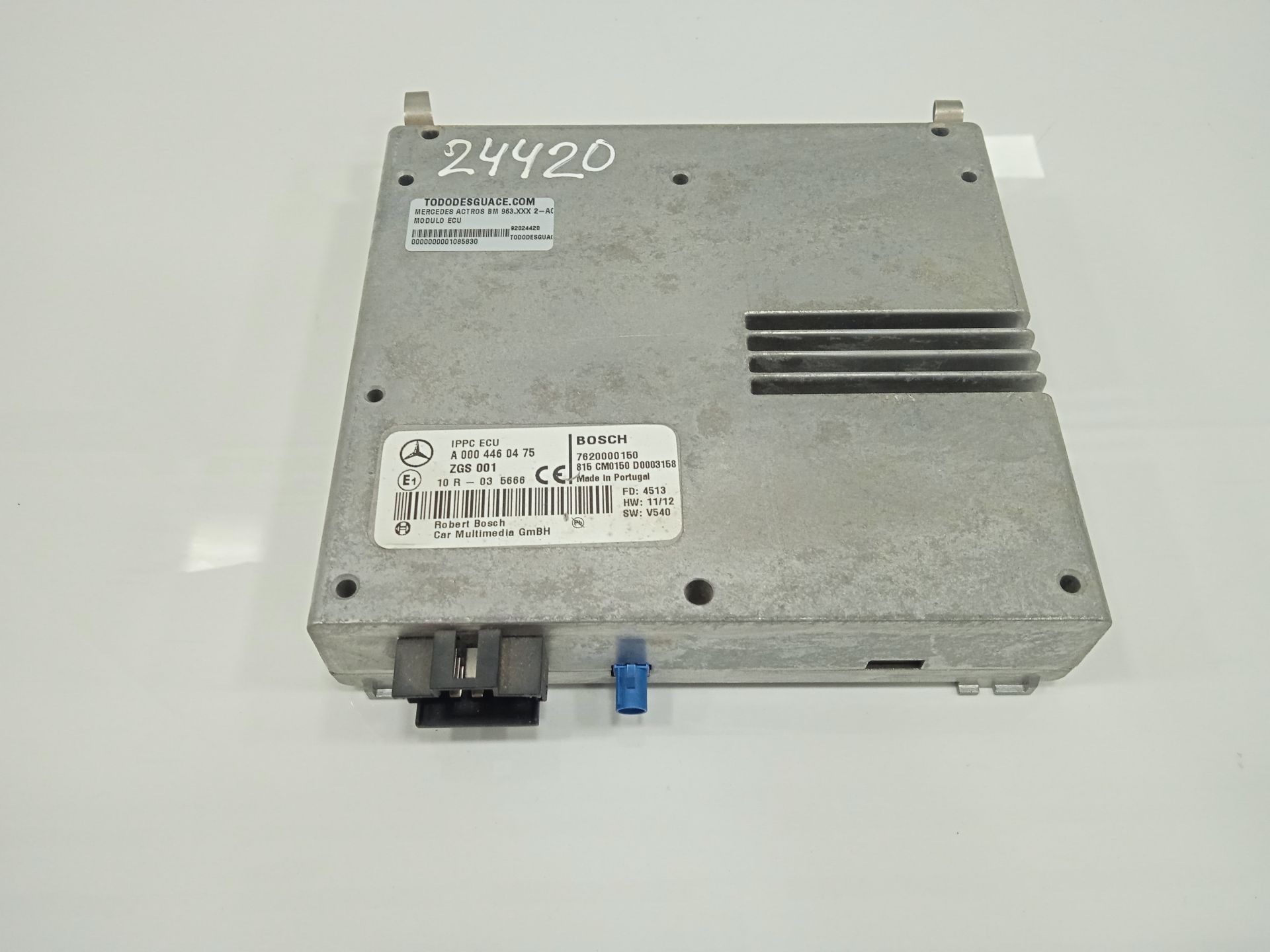 Modulo ecu mercedes-benz actros 4 2-ejes bm 963 (2011) 18xx 4x2 sattelzugmaschine l b