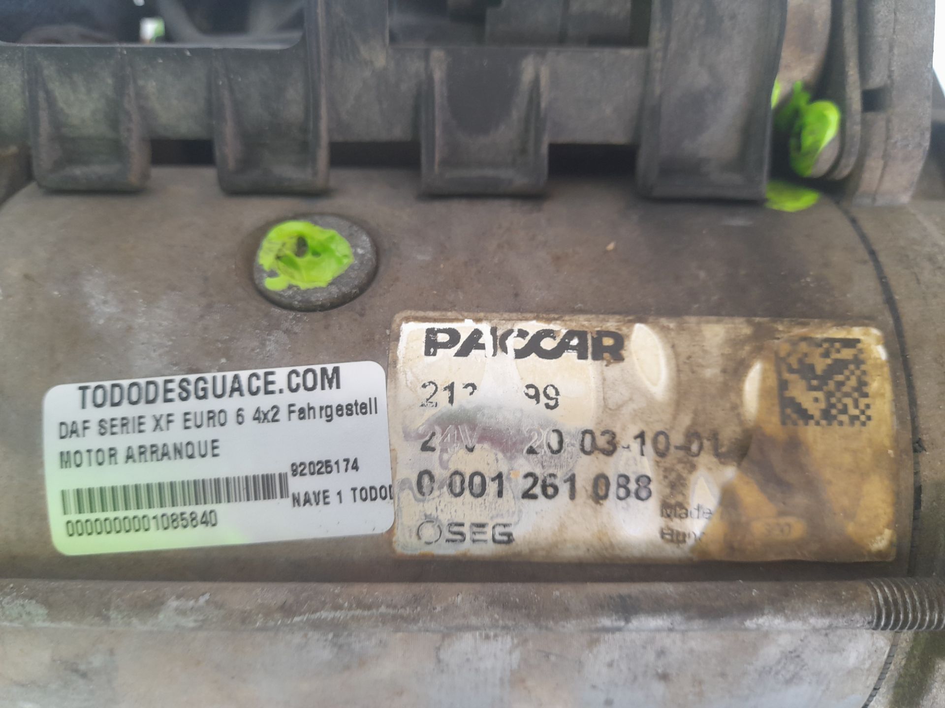 Motor arranque daf xf (euro 6) 4x2 fahrgestell spacecab