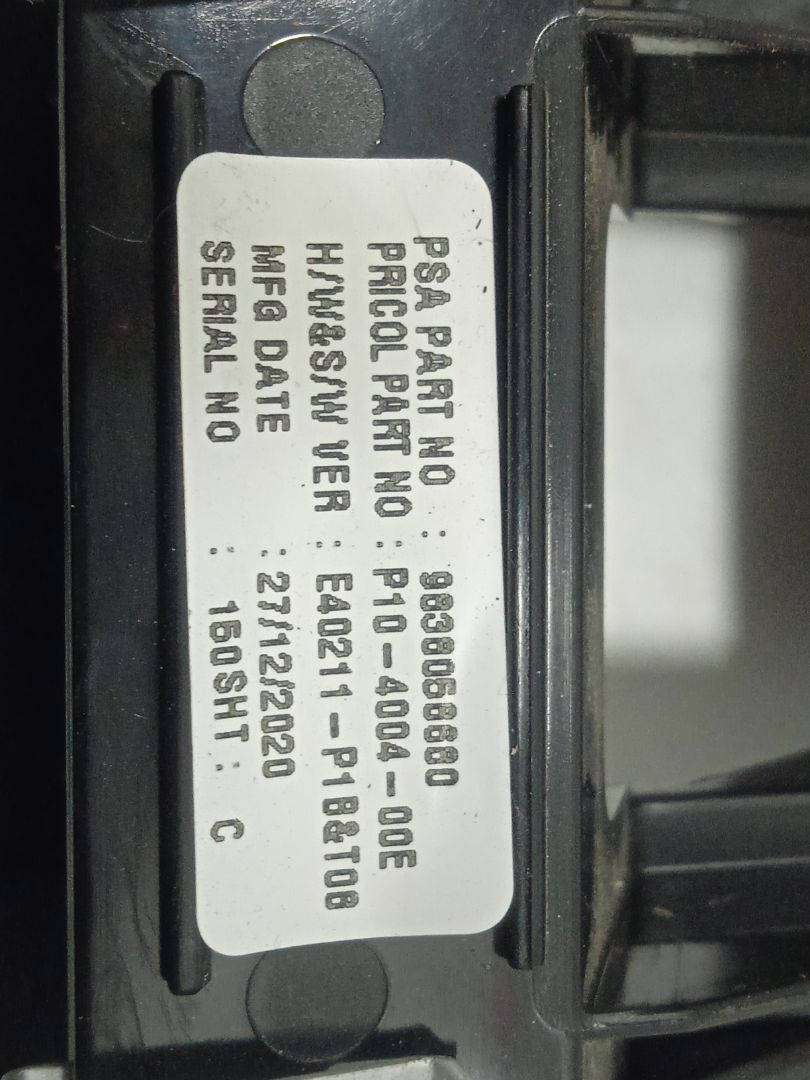Cuadro instrumentos citroen  no identificado