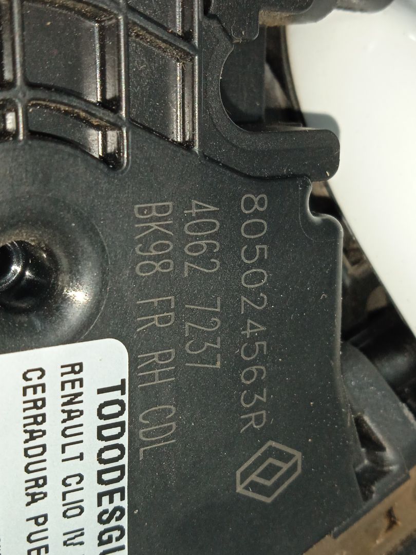 Cerradura puerta delantera derecha renault clio iv wolfnoir