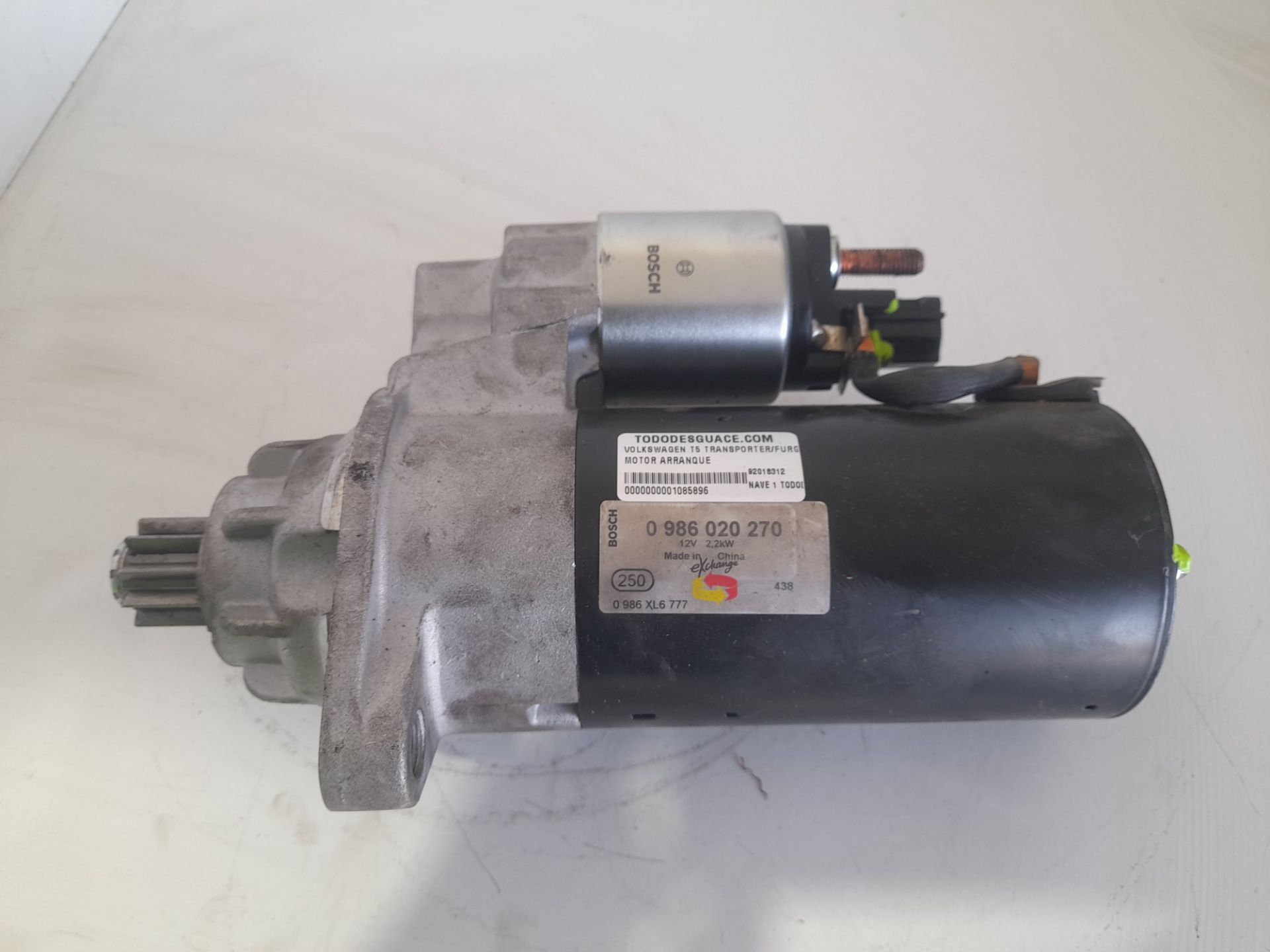 Motor arranque caja cerrada  techo medio ele