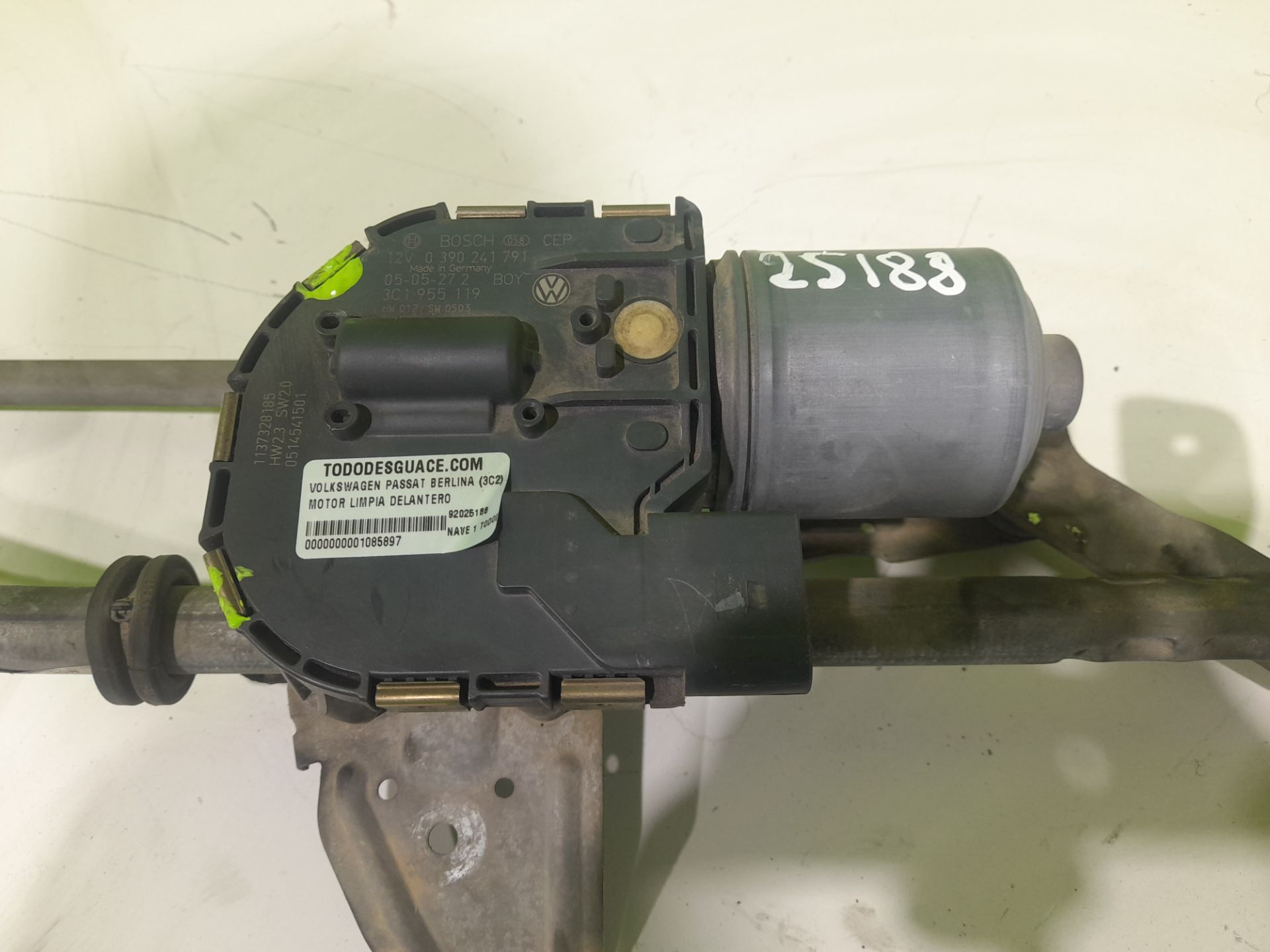 Motor limpia delantero volkswagen passat berlina (3c2) advance