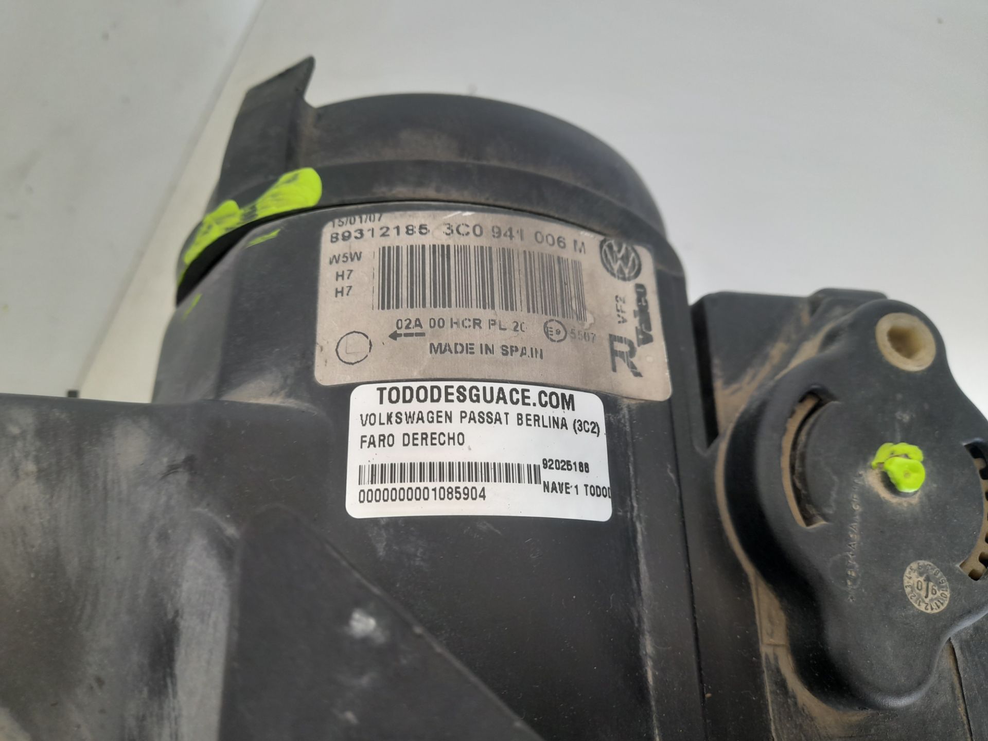 Faro derecho volkswagen passat berlina (3c2) advance