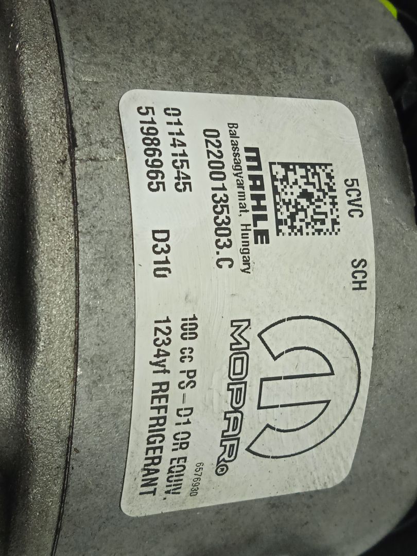 Compresor aire acondicionado fiat ii tipo (356) berlina easy