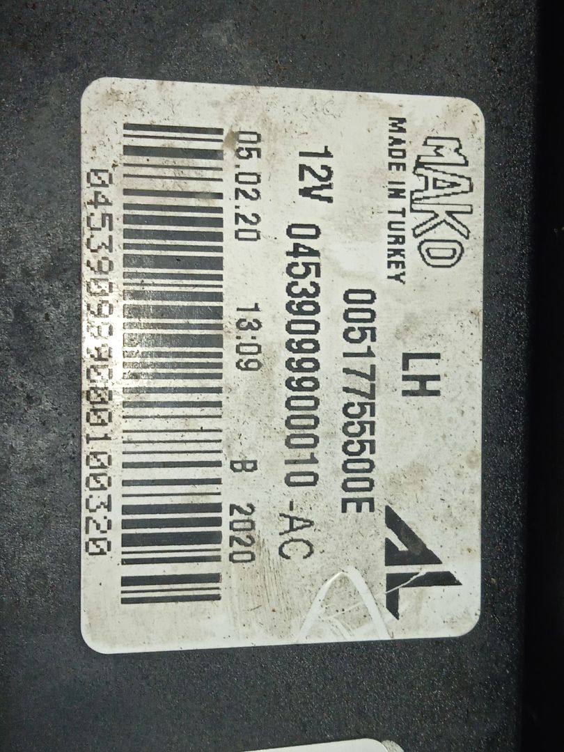 Faro antiniebla izquierdo fiat ii tipo (356) berlina easy