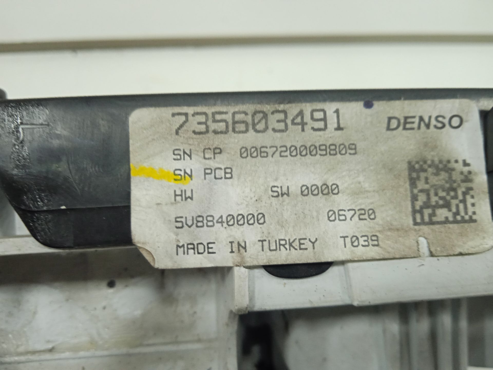 Mando calefaccion / aire acondicionado fiat ii tipo (356) berlina easy