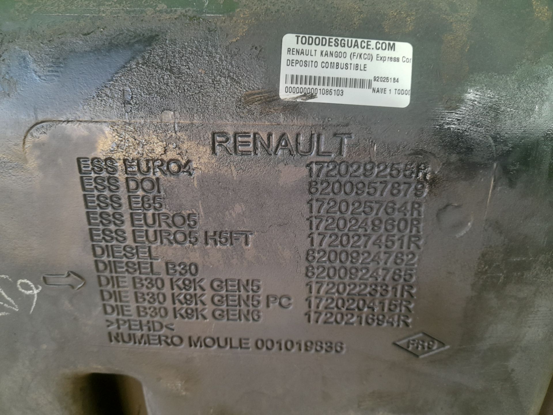 Deposito combustible renault kangoo i (fkc0) express confort