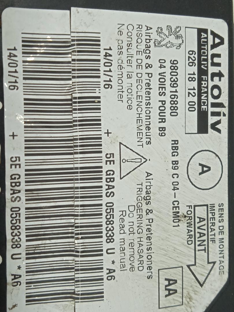 Centralita airbag l1