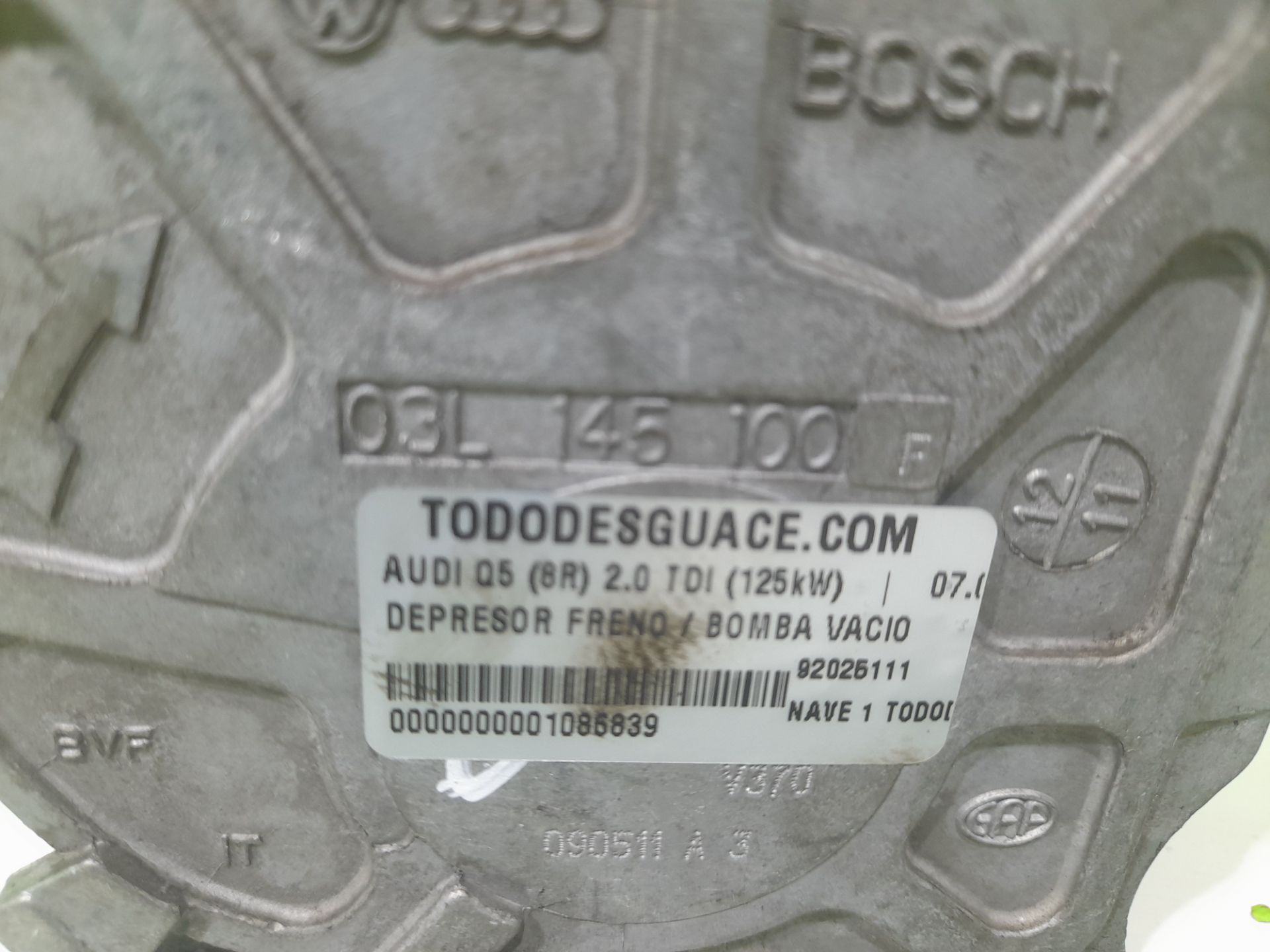 Depresor freno / bomba vacio audi q5 (8r) 2.0 tdi (125kw)