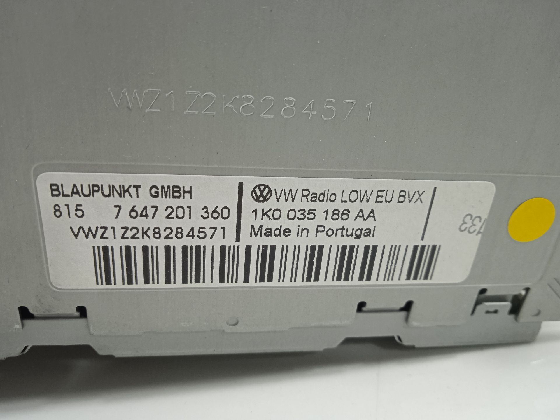 Sistema audio / radio cd volkswagen golf vi (5k1)(10.2008) advance