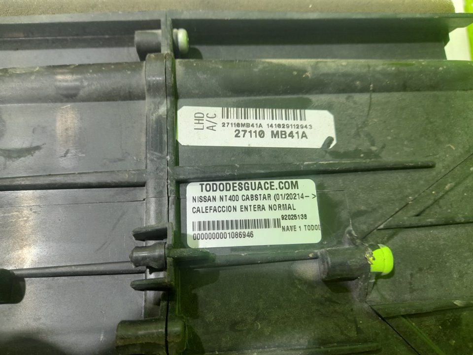 Calefaccion entera normal nissan nt400 cabstar cabstar 35.xx cabina simple ca