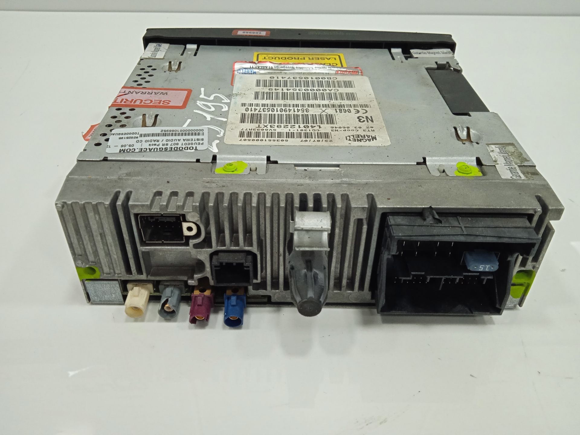 Sistema audio / radio cd peugeot 807 sr pack