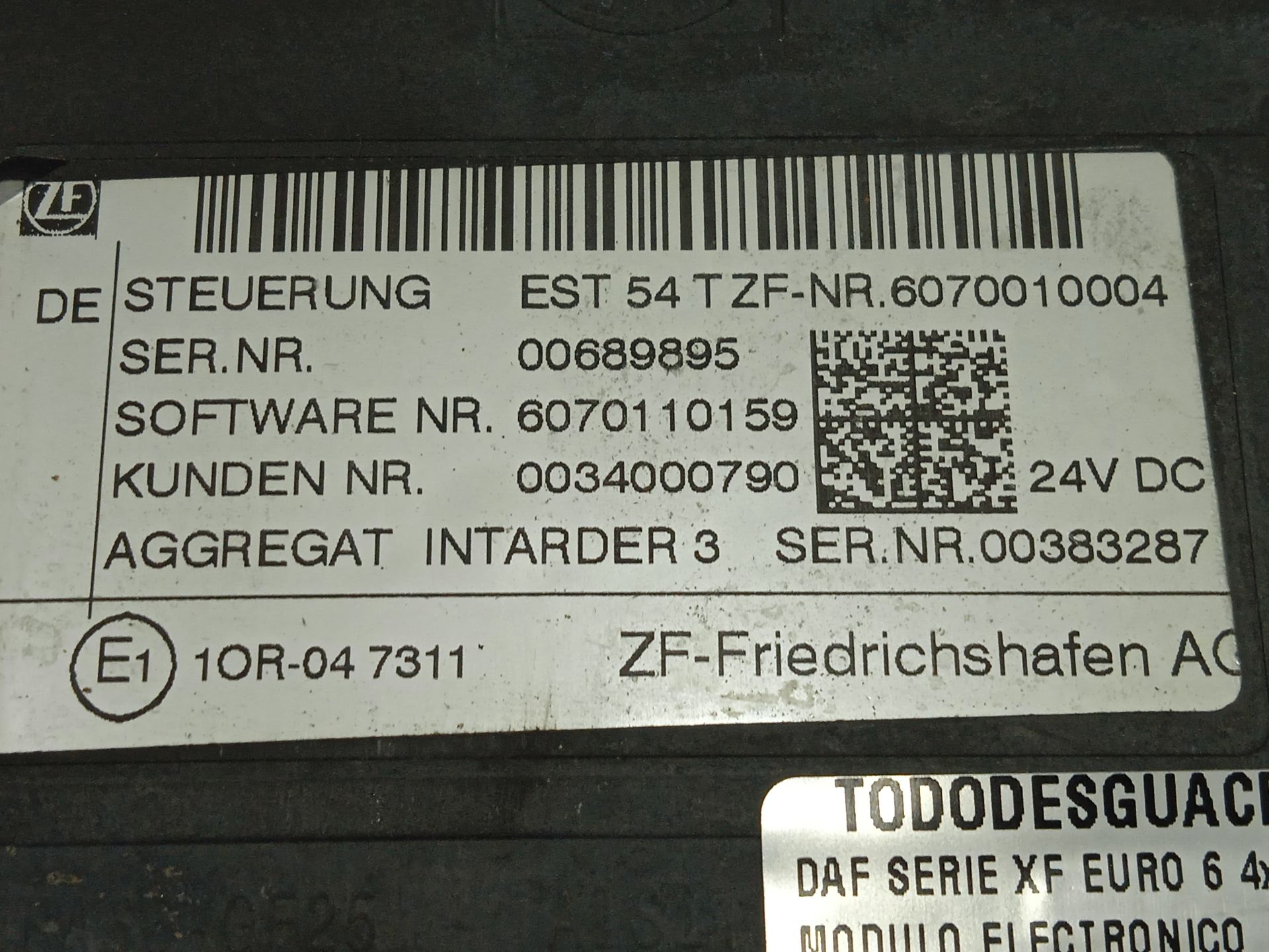 Modulo electronico   no identificado