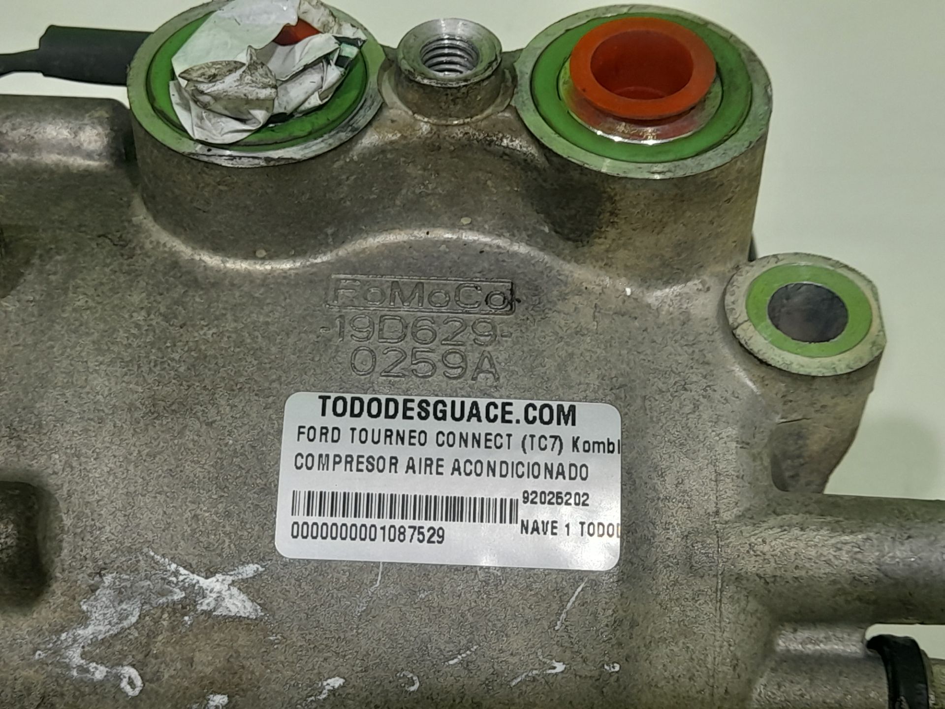 Compresor aire acondicionado ford tourneo connect (tc7) kombi corta (2009)