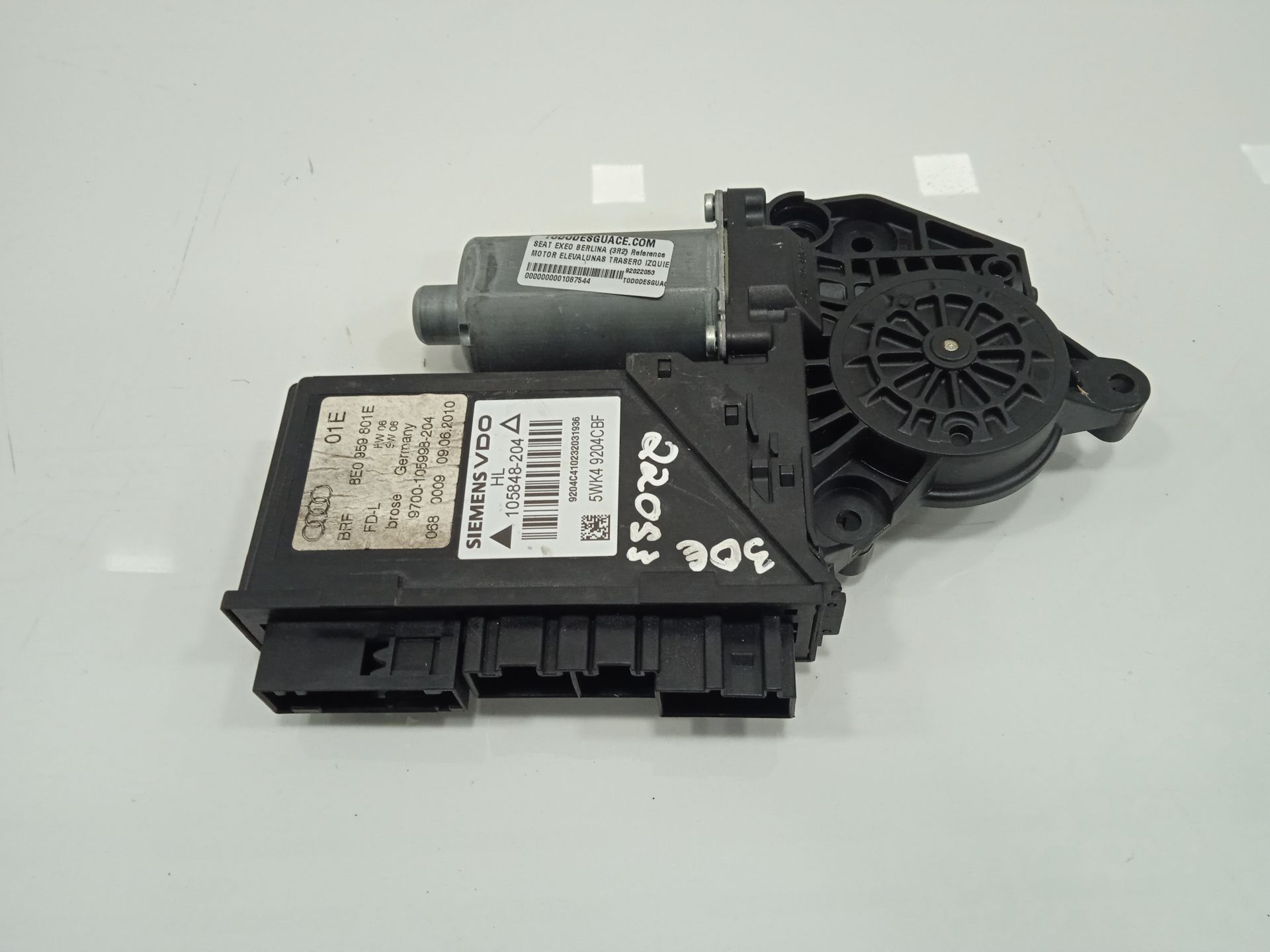 Motor elevalunas trasero izquierdo seat exeo berlina (3r2) reference
