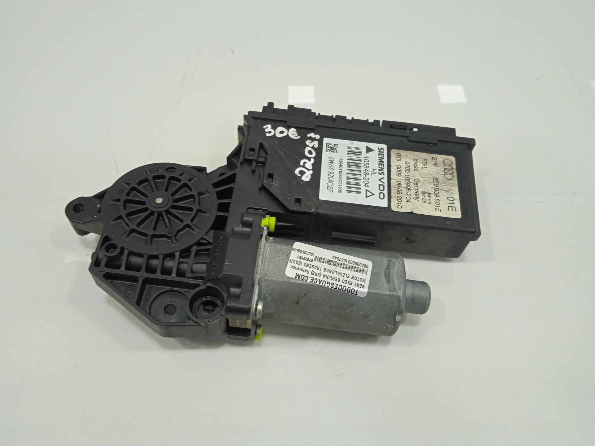 Motor elevalunas trasero izquierdo seat exeo berlina (3r2) reference
