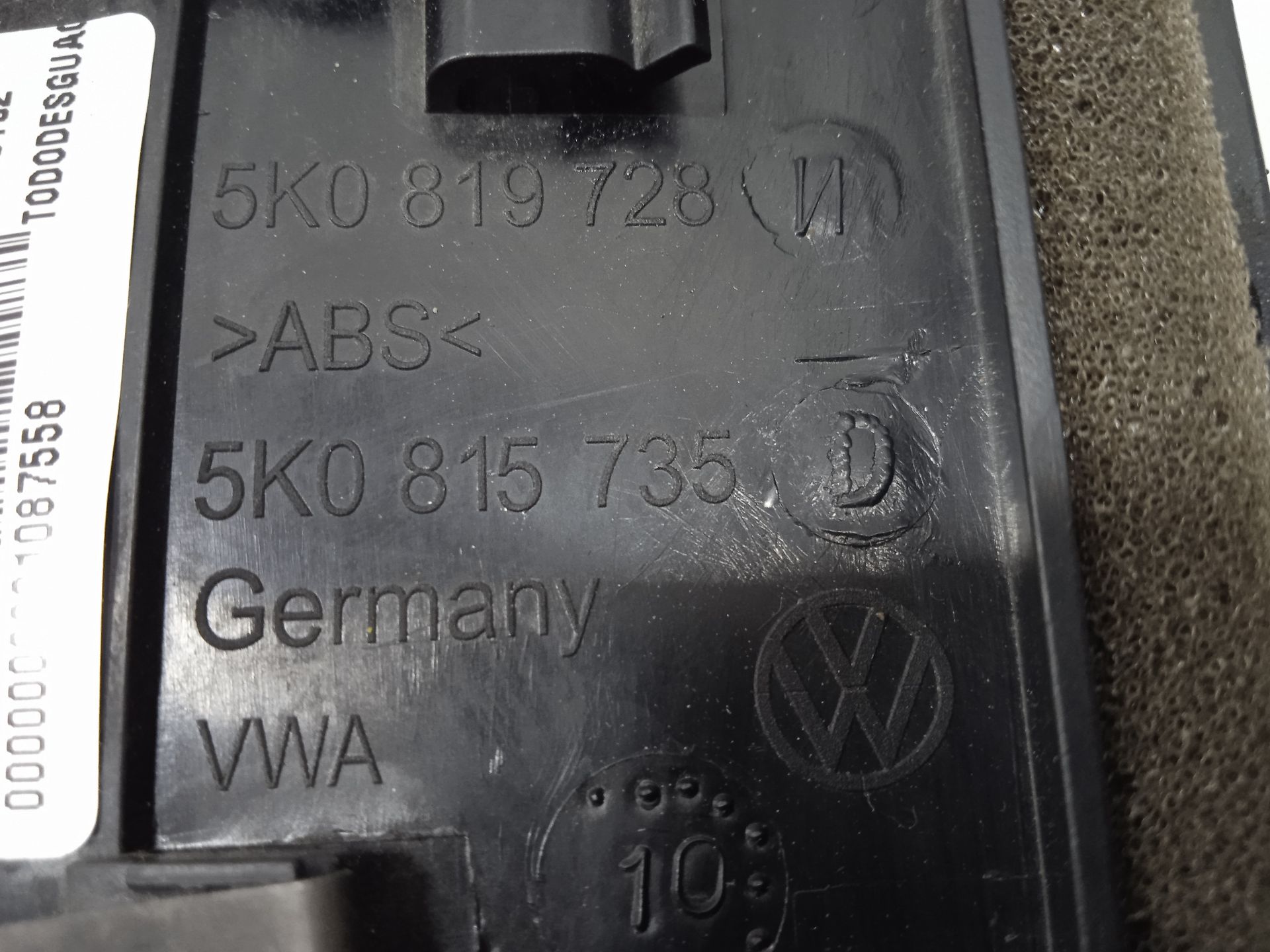 Aireador central volkswagen golf vi (5k1)(10.2008) advance