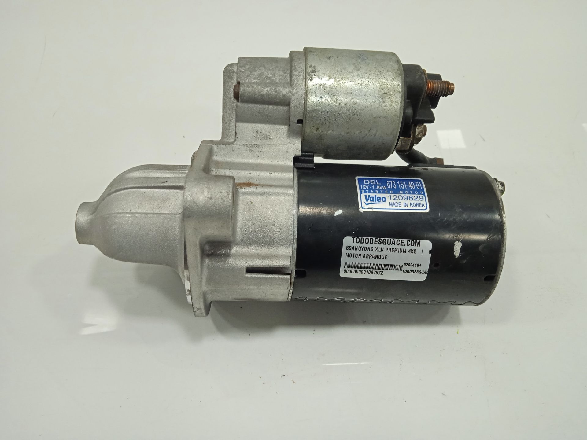 Motor arranque ssangyong xlv premium 4x2