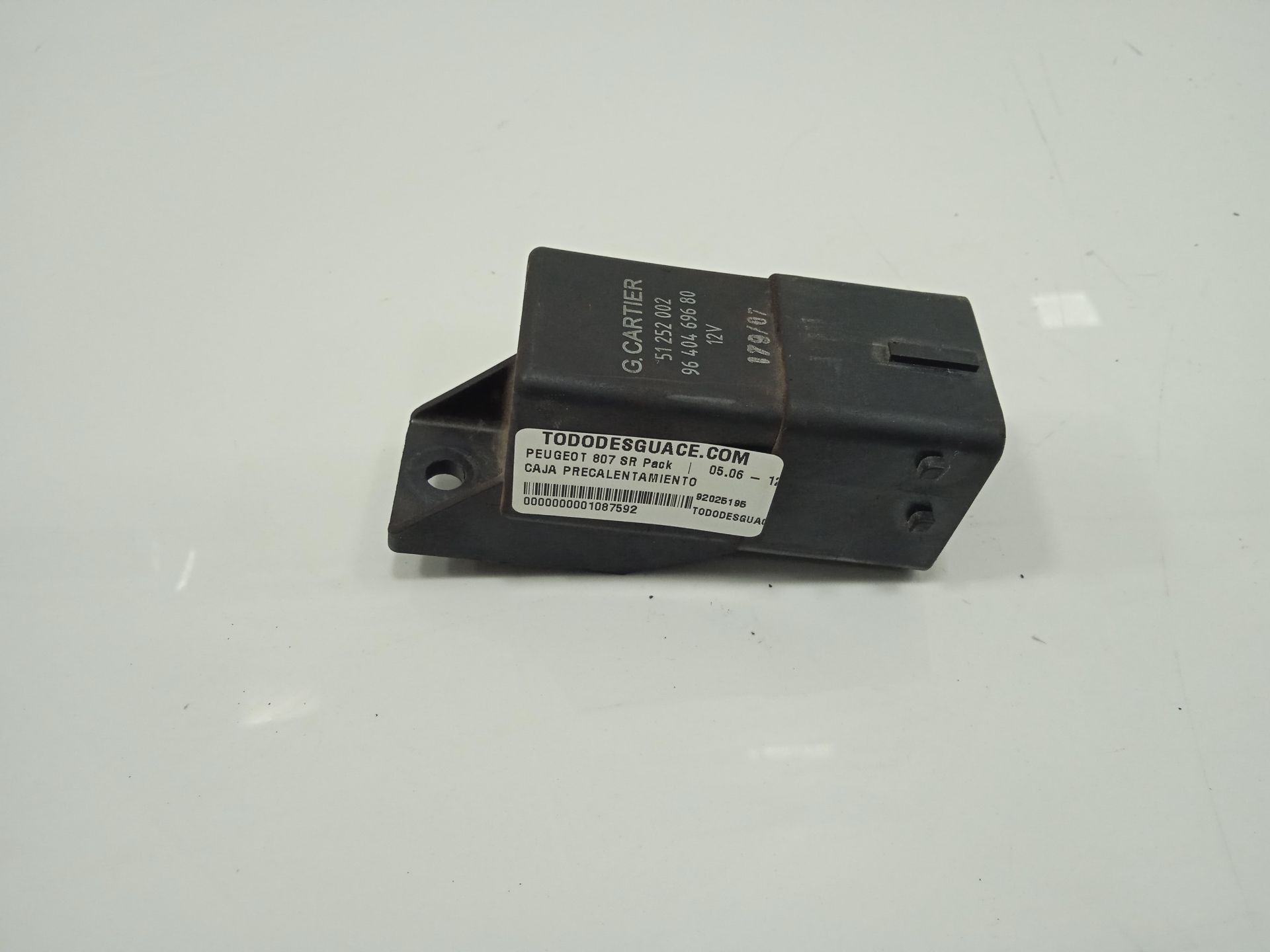 Caja precalentamiento peugeot 807 sr pack
