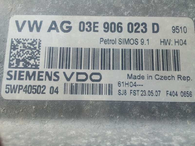 Centralita motor uce seat ibiza (6l1) hit