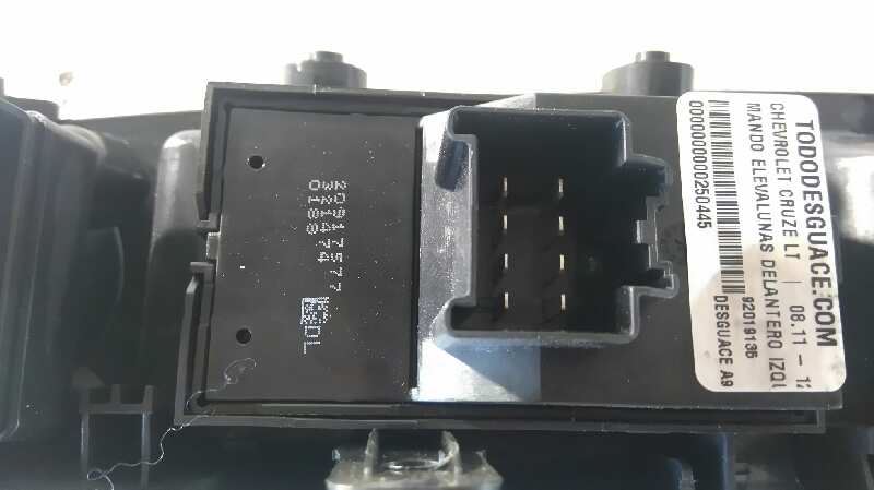 Mando elevalunas delantero izquierdo chevrolet cruze lt