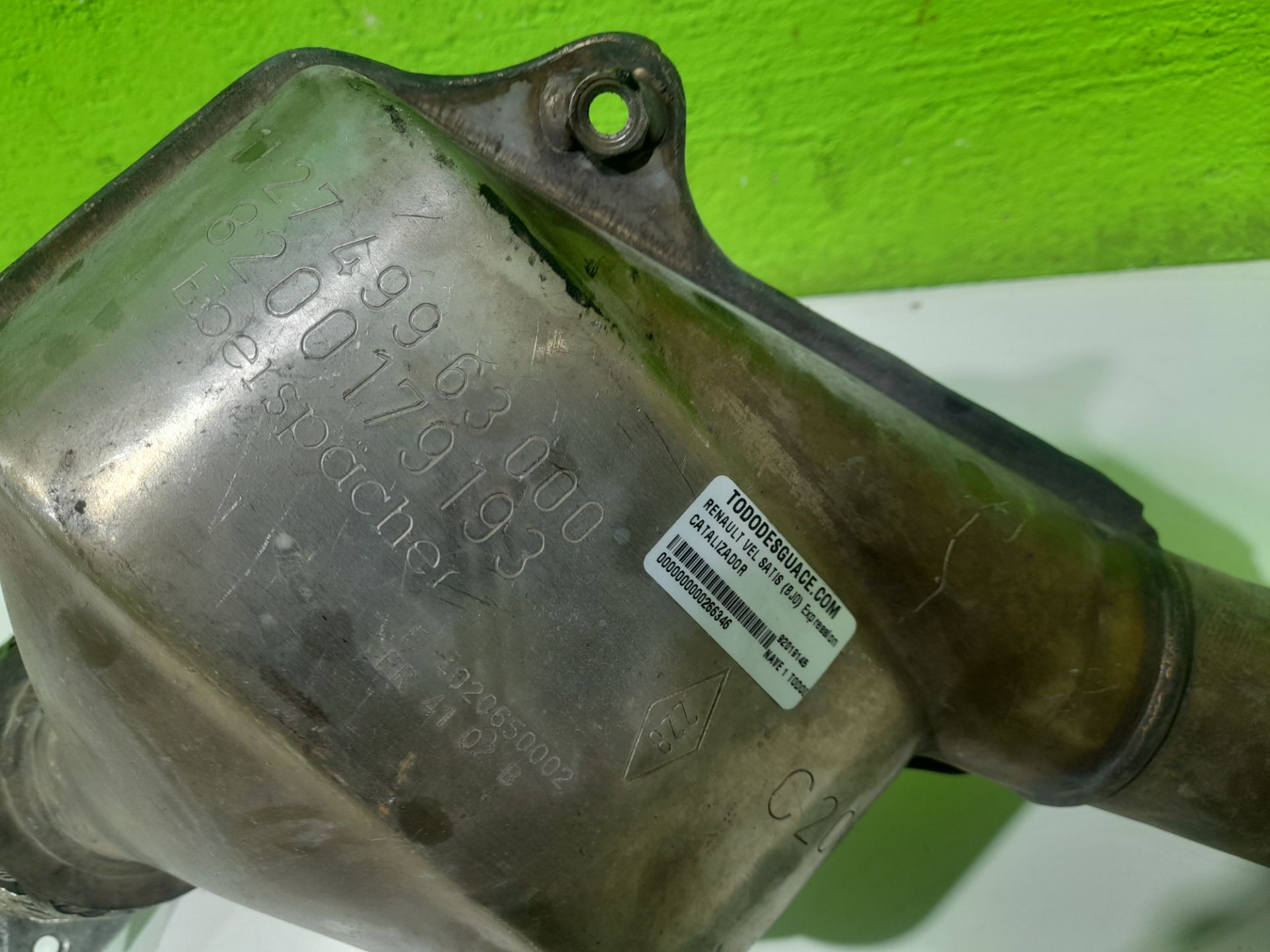 Catalizador renault vel satis (bj0) expression