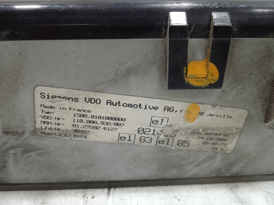 Cuadro instrumentos man l2000 evolution l 2000  fg   llc cabina doble 