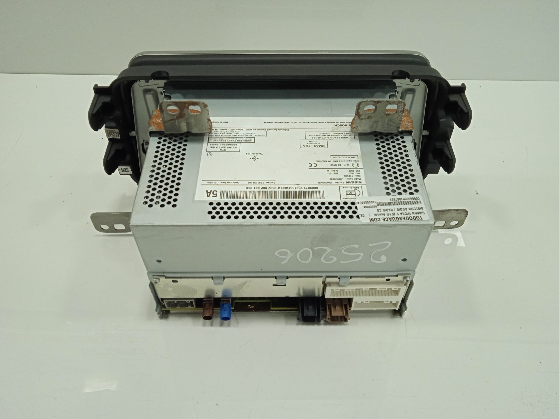 Sistema audio / radio cd nissan micra (k14) acenta