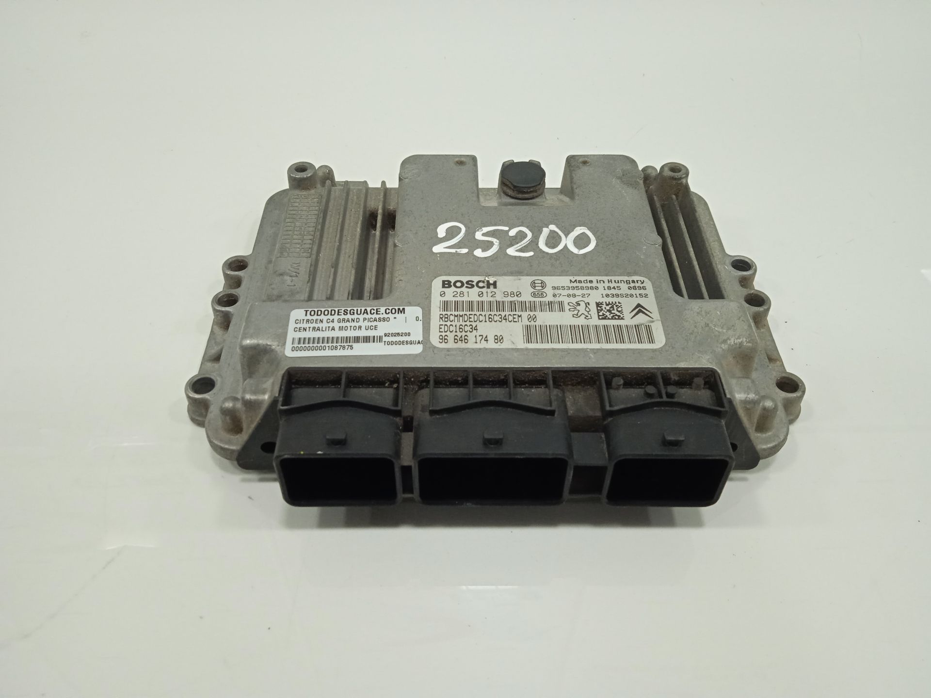 Centralita motor uce citroen grand c4 picasso 