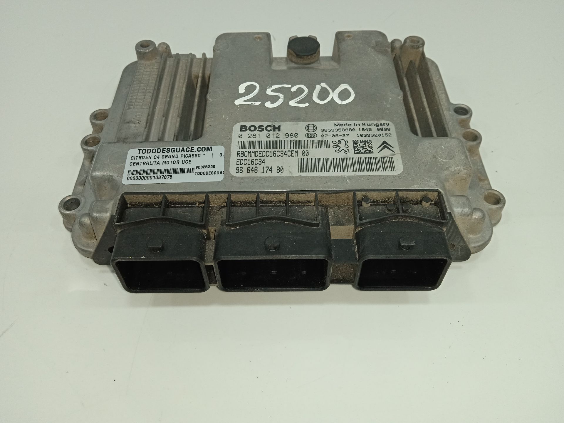 Centralita motor uce citroen grand c4 picasso 