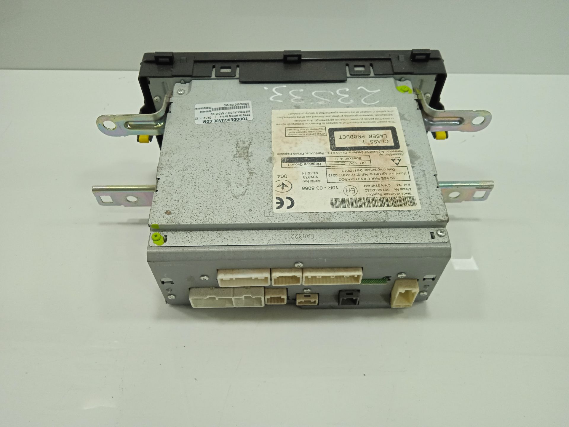 Sistema audio / radio cd toyota auris (e18) active