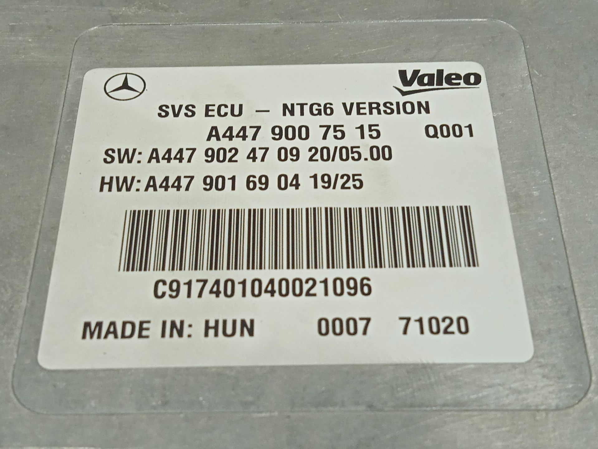 Modulo electronico mercedes-benz eqv -clase (447) 