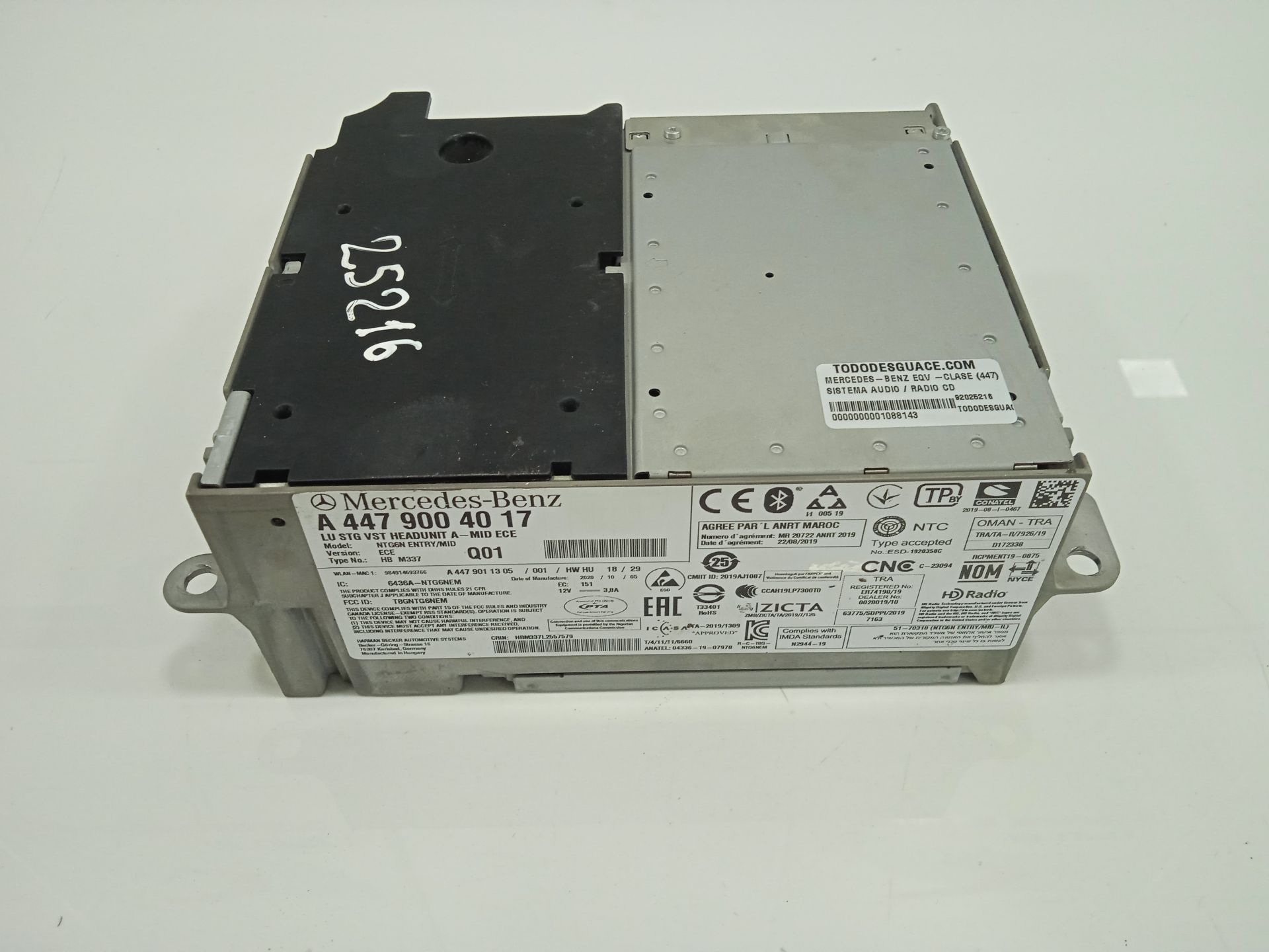 Sistema navegacion gps mercedes-benz eqv -clase (447) 