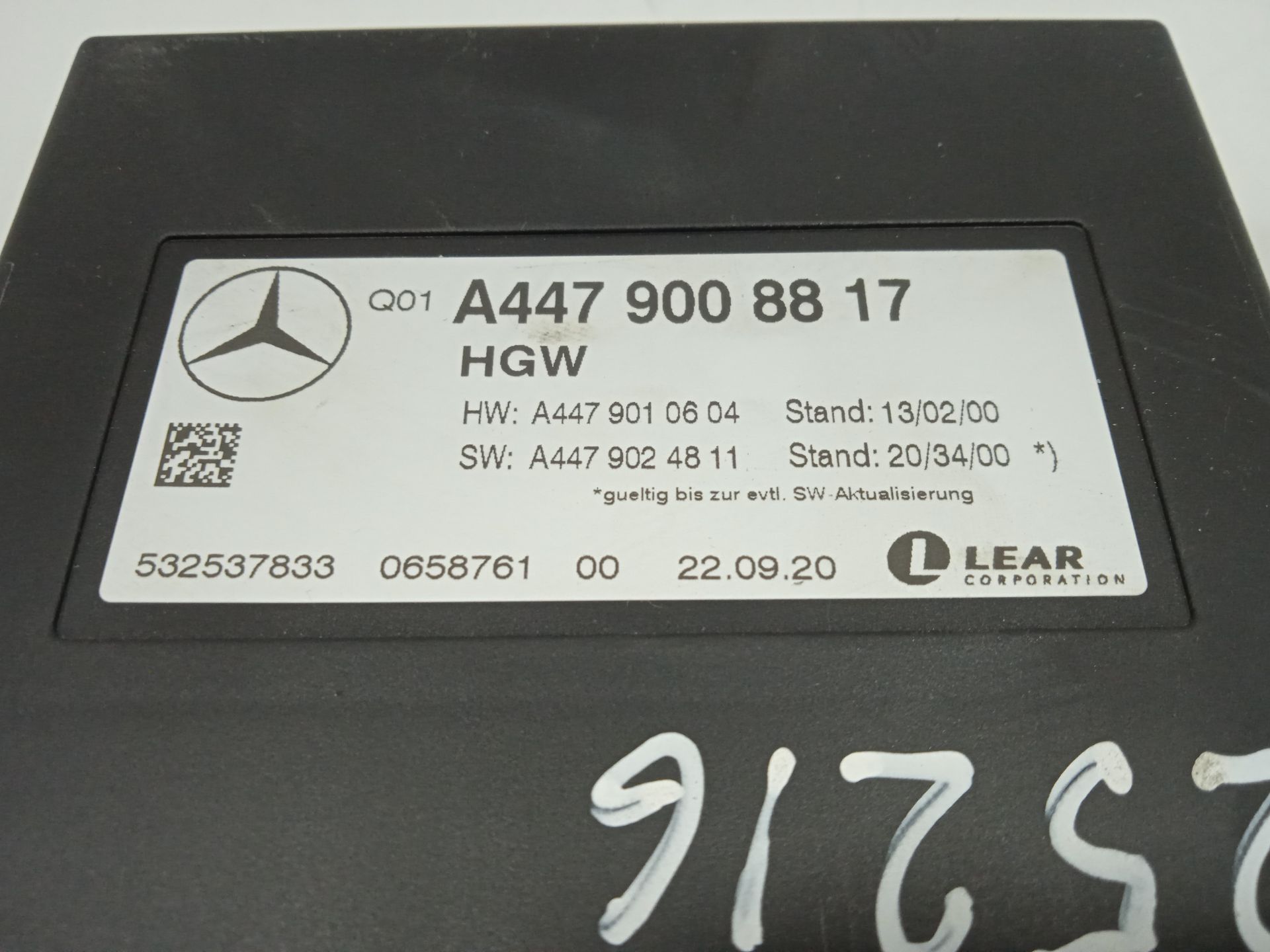 Modulo electronico mercedes-benz eqv -clase (447) 
