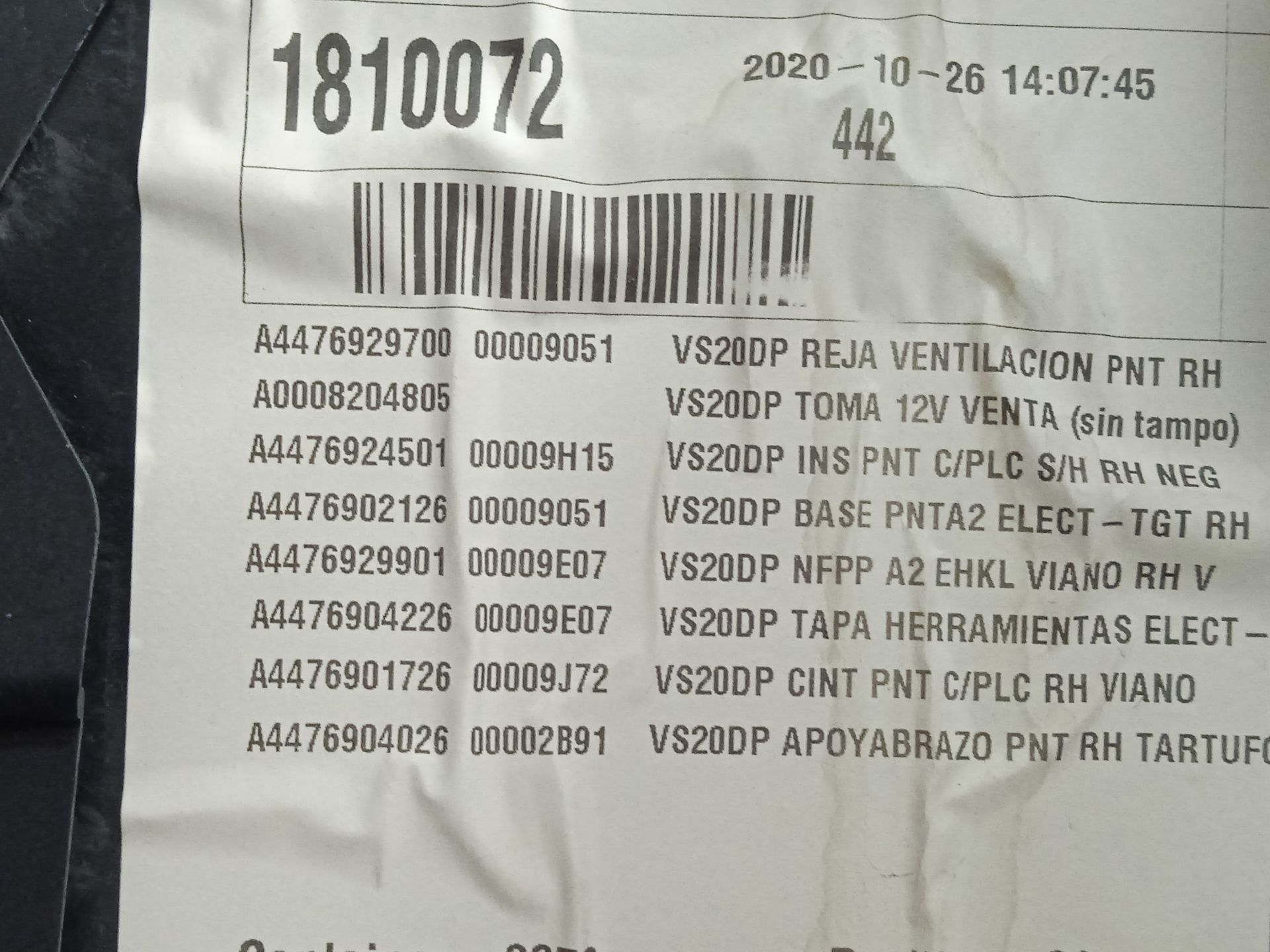 No identificado mercedes-benz eqv -clase (447) 