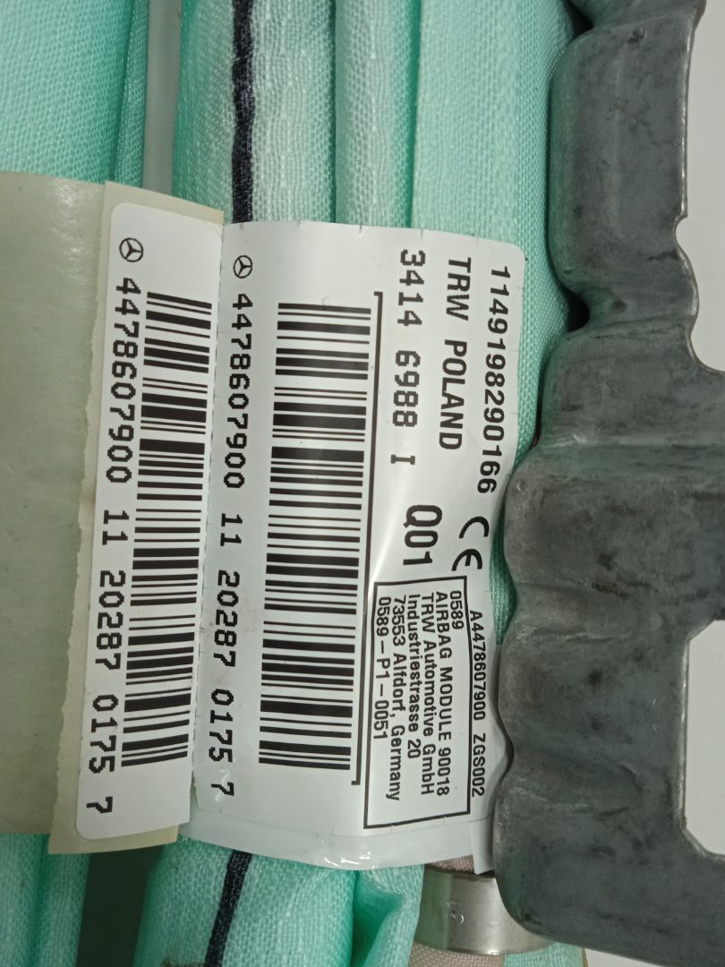 Airbag cortina delantero derecho mercedes-benz eqv -clase (447) 