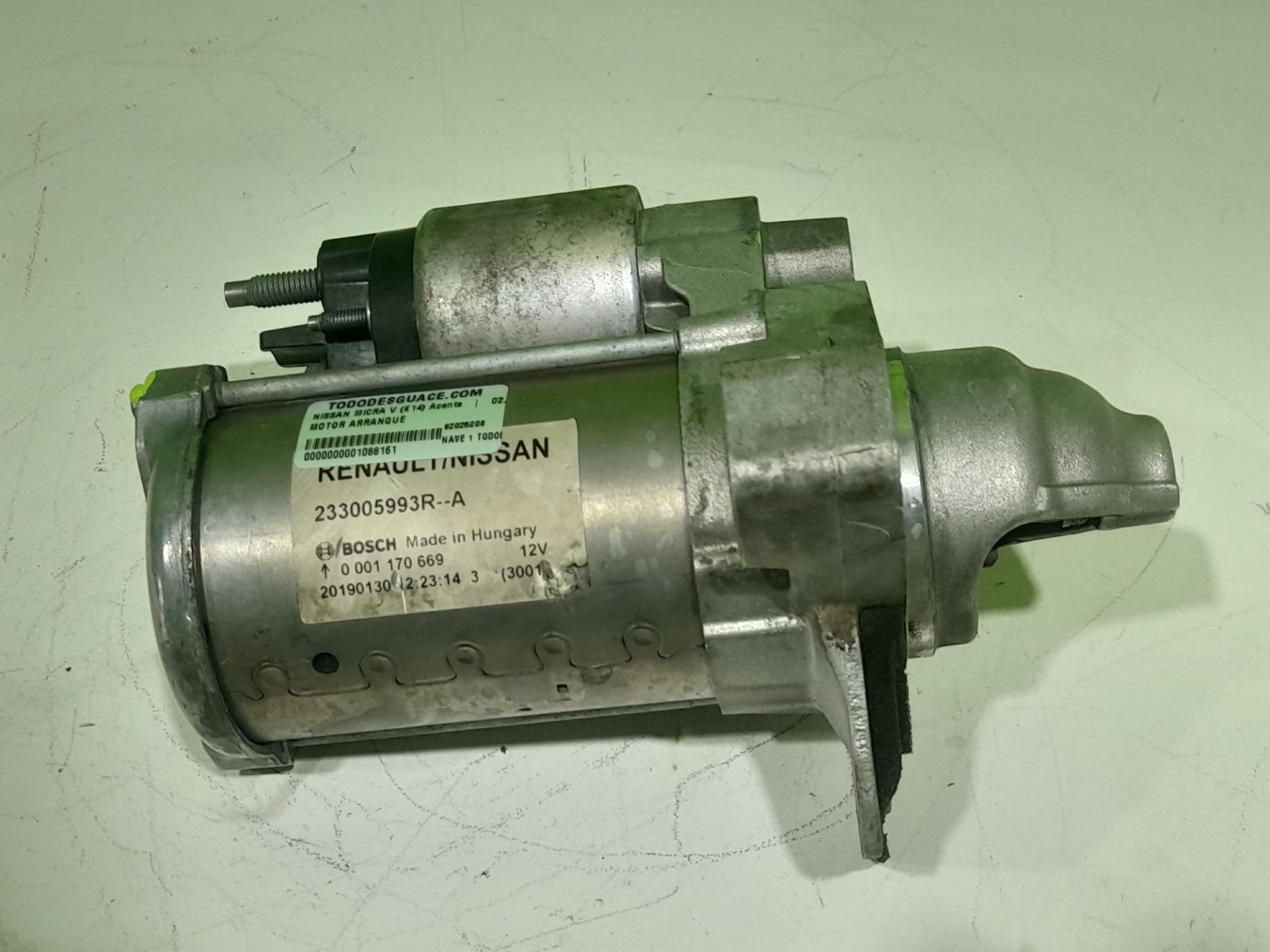 Motor arranque nissan micra (k14) acenta