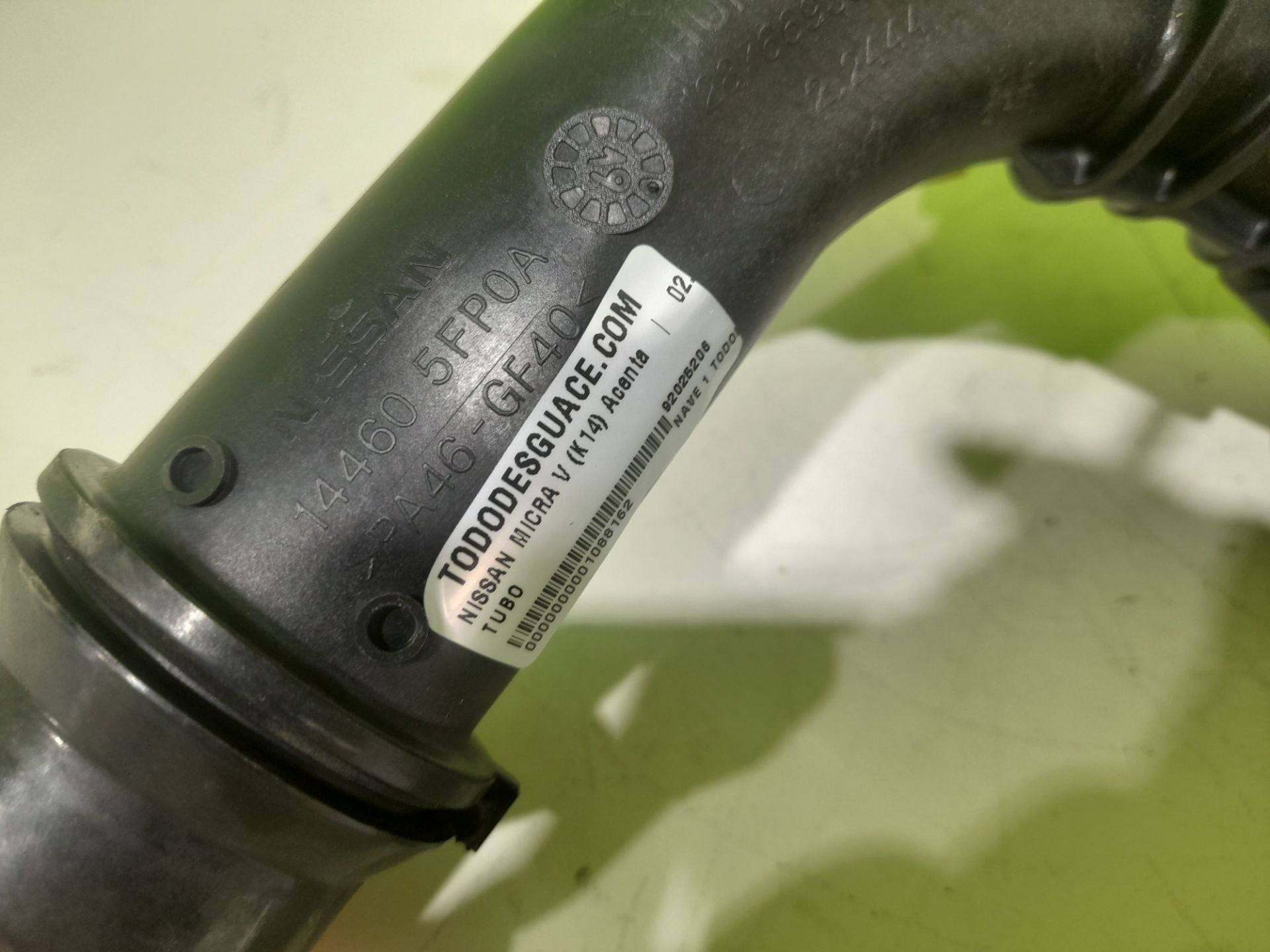 Tubo nissan micra (k14) acenta
