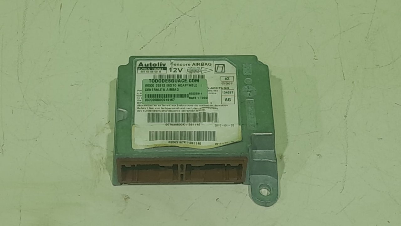 Centralita airbag iveco  no identificado