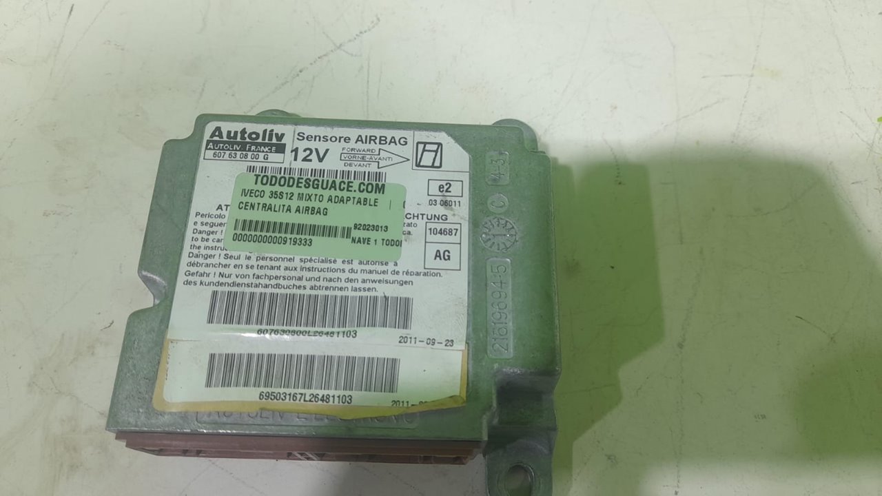 Centralita airbag iveco  no identificado