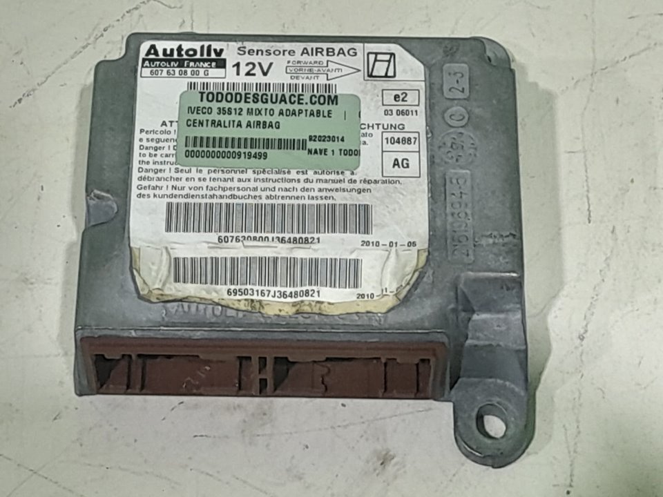 Centralita airbag iveco  no identificado